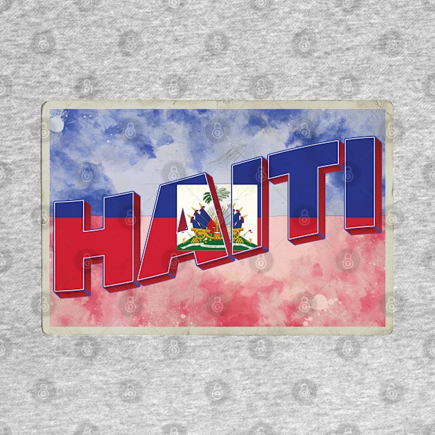 Haiti Vintage style retro souvenir by DesignerPropo